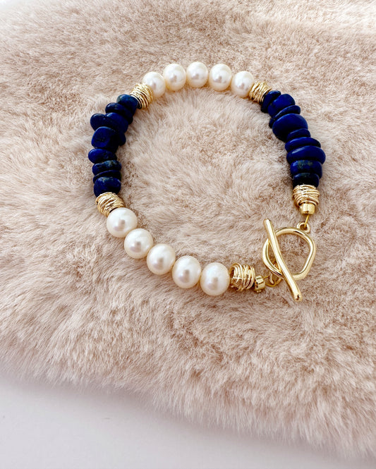 Lapis Lazuli and Pearls