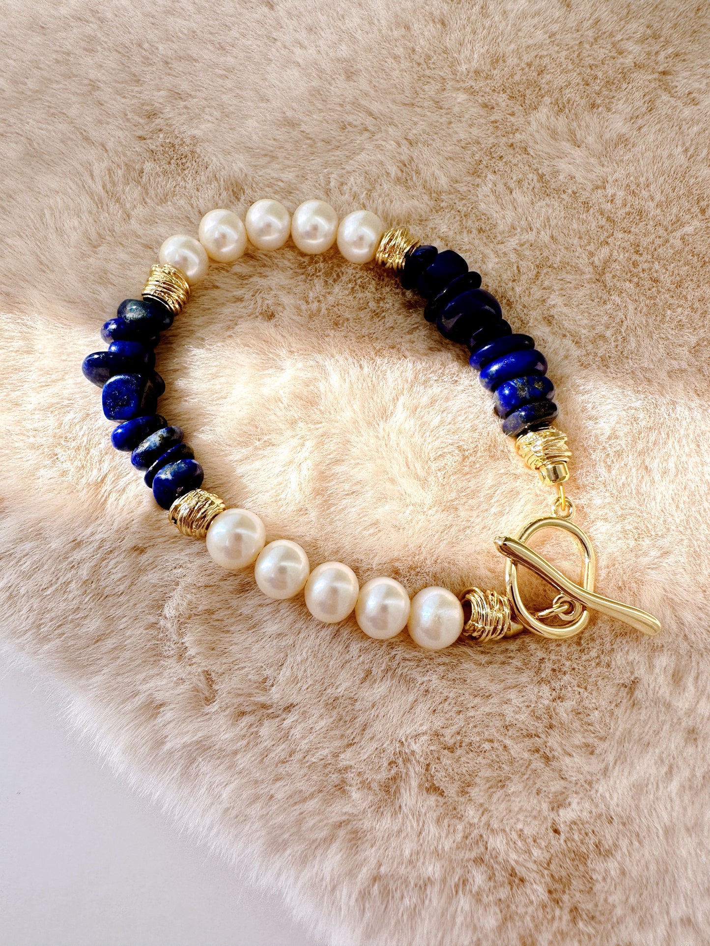 Lapis Lazuli and Pearls