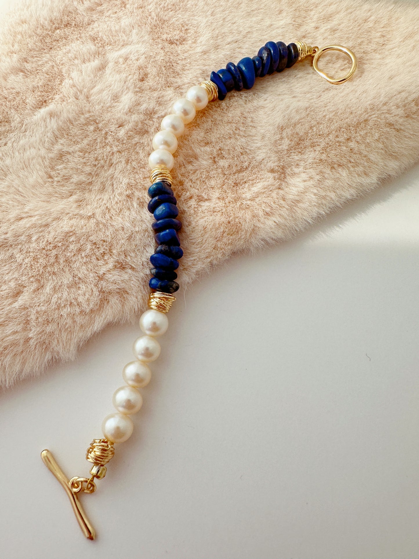 Lapis Lazuli and Pearls